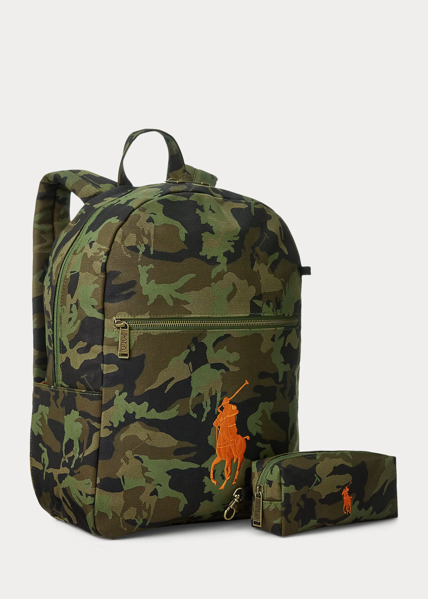 Camo Big Pony Canvas Large Backpack