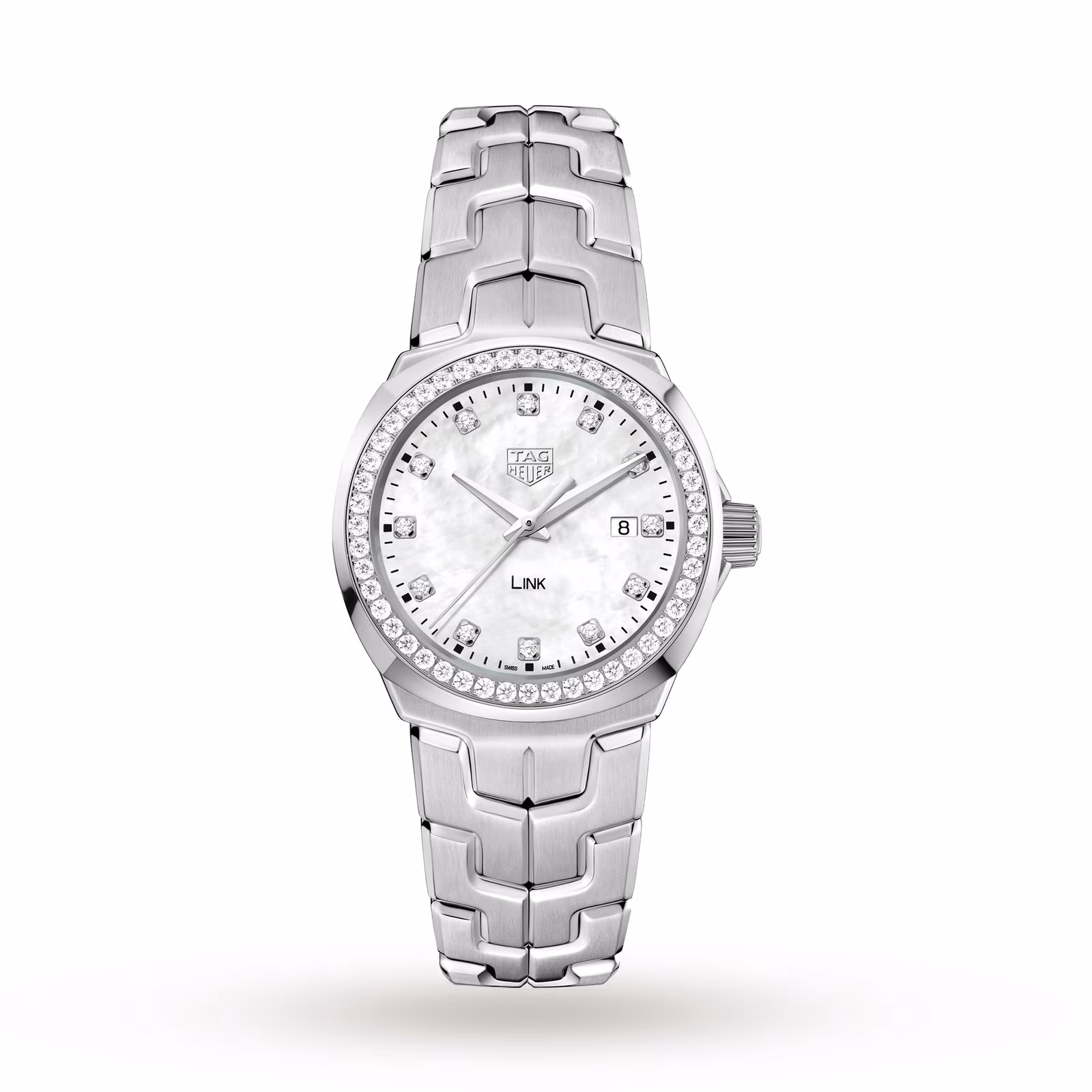 [2026 Mirror Grade]TAG Heuer Link 32mm Diamond Bezel Ladies Watch WBC1316.BA0600