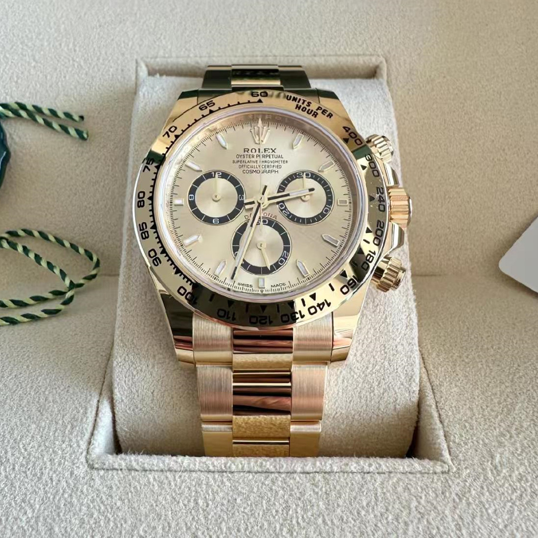 [2026 Mirror Grade]ROLEX Daytona Yellow Gold/Champagne/Oyster  m126508-0005