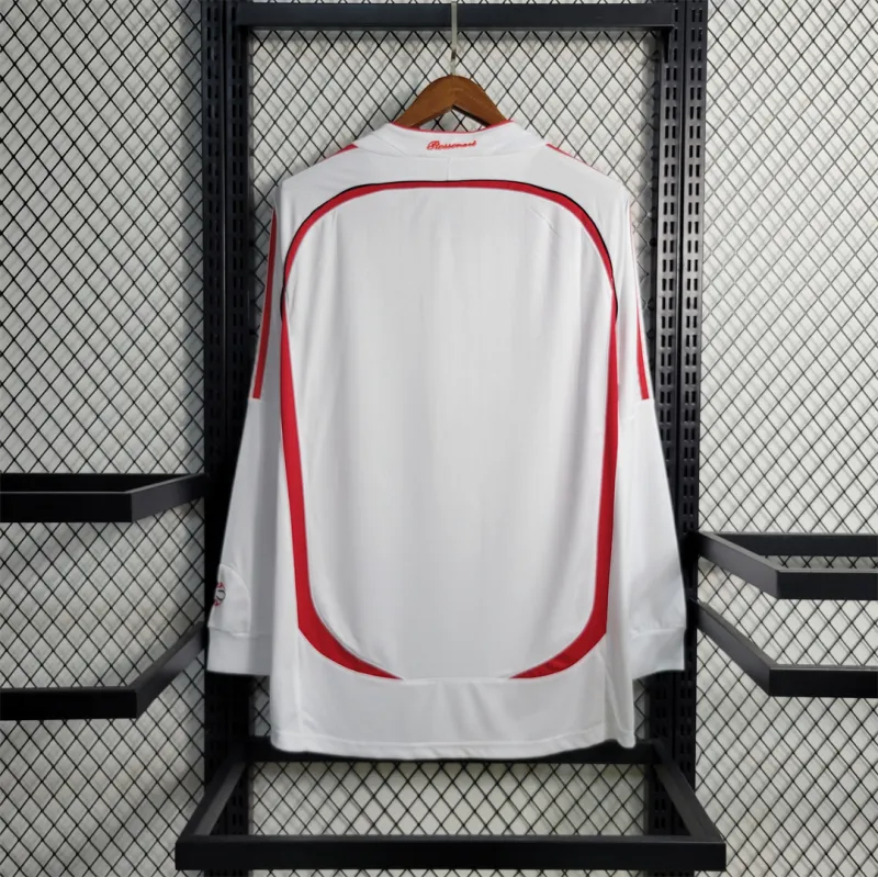 AC Milan Retro Soccer Jersey Away UCL Final Long Sleeve Custom Shirt 2006/07