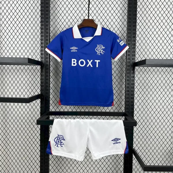 Rangers FC Soccer Jersey Home Kids Kit Jersey+Shorts 2025/26