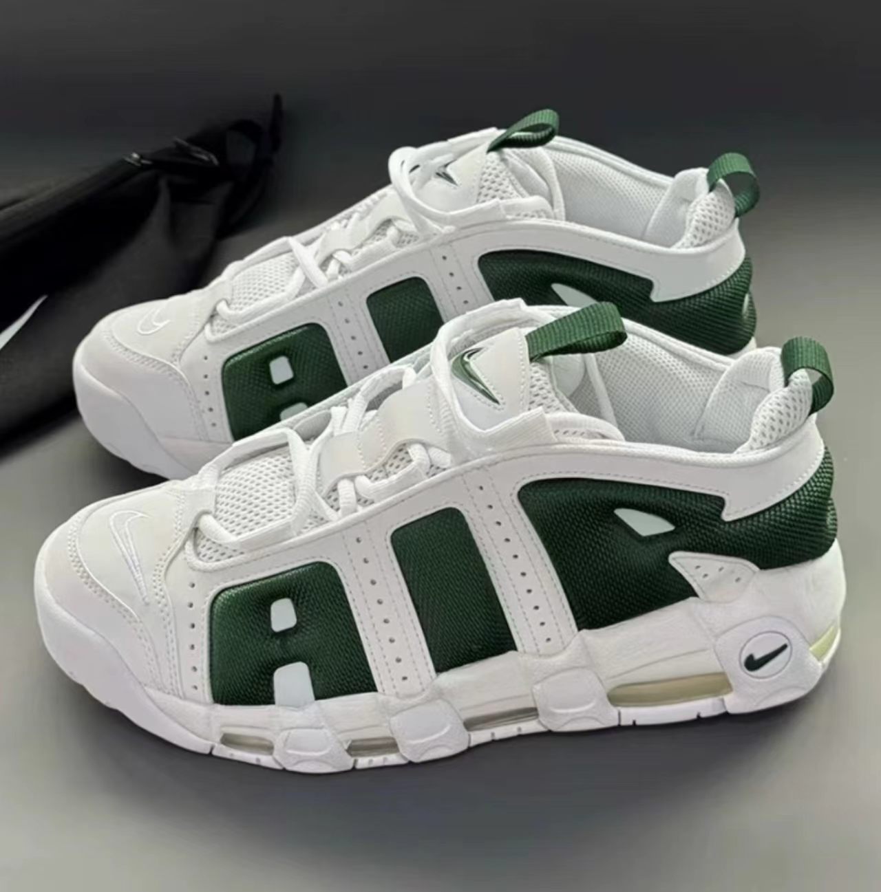 Nike Air More Uptempo Low White Green