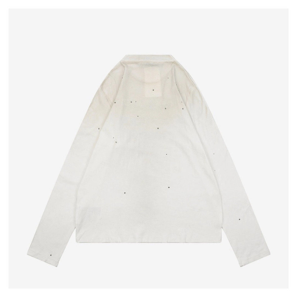 Acne Studios 1996 Rhinestone Logo Shirt – White