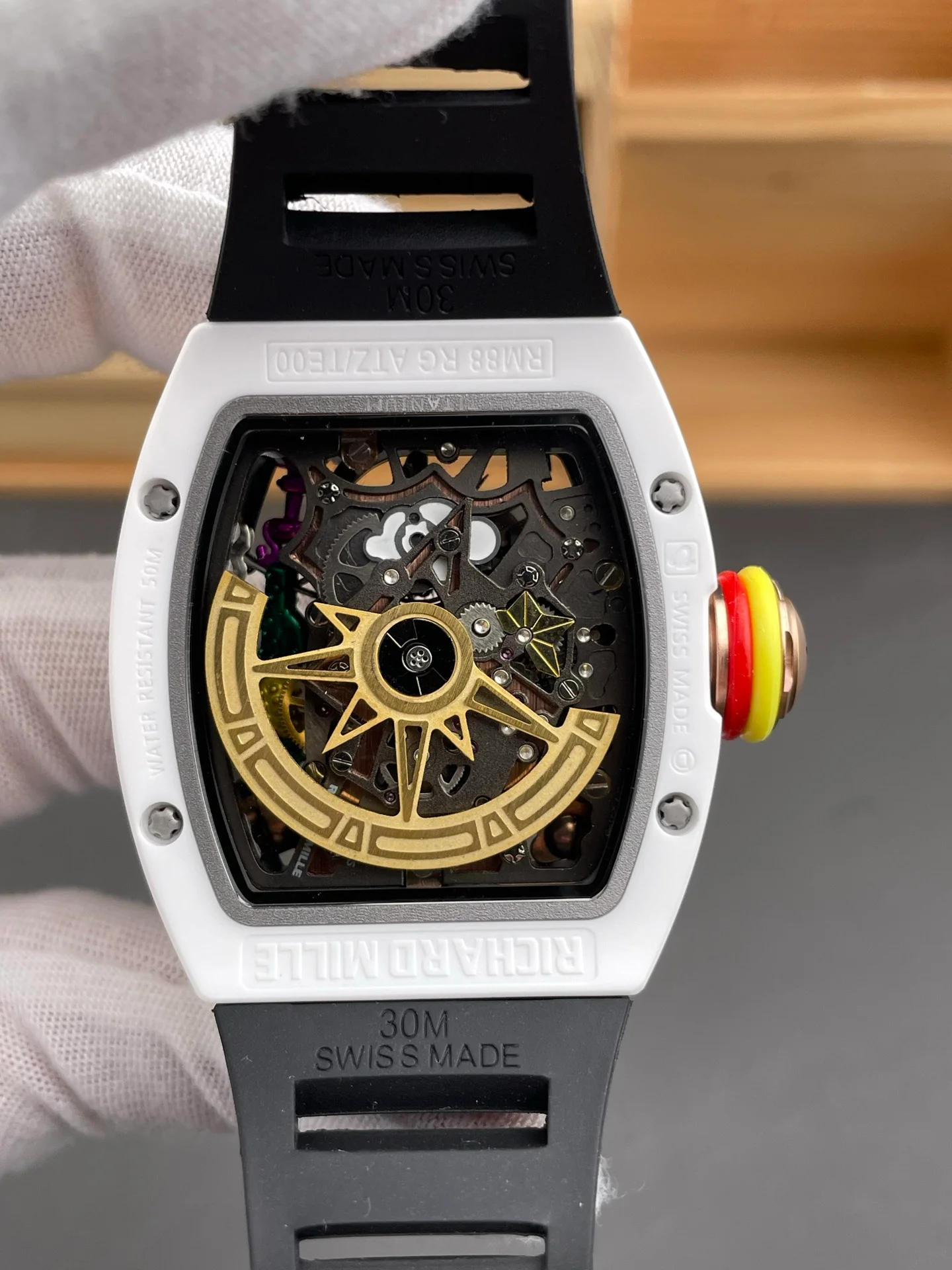 RM35-02 Carbon Fiber Red Bezel V7 Version