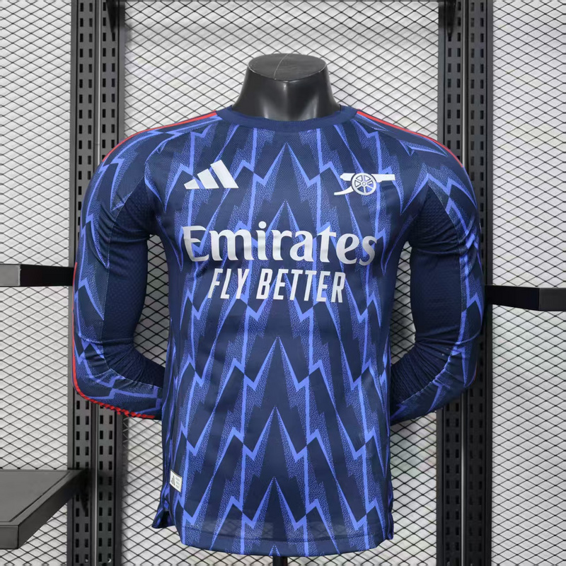 Arsenal Authentic Soccer Jersey Away Long Sleeve Shirt 2025/26