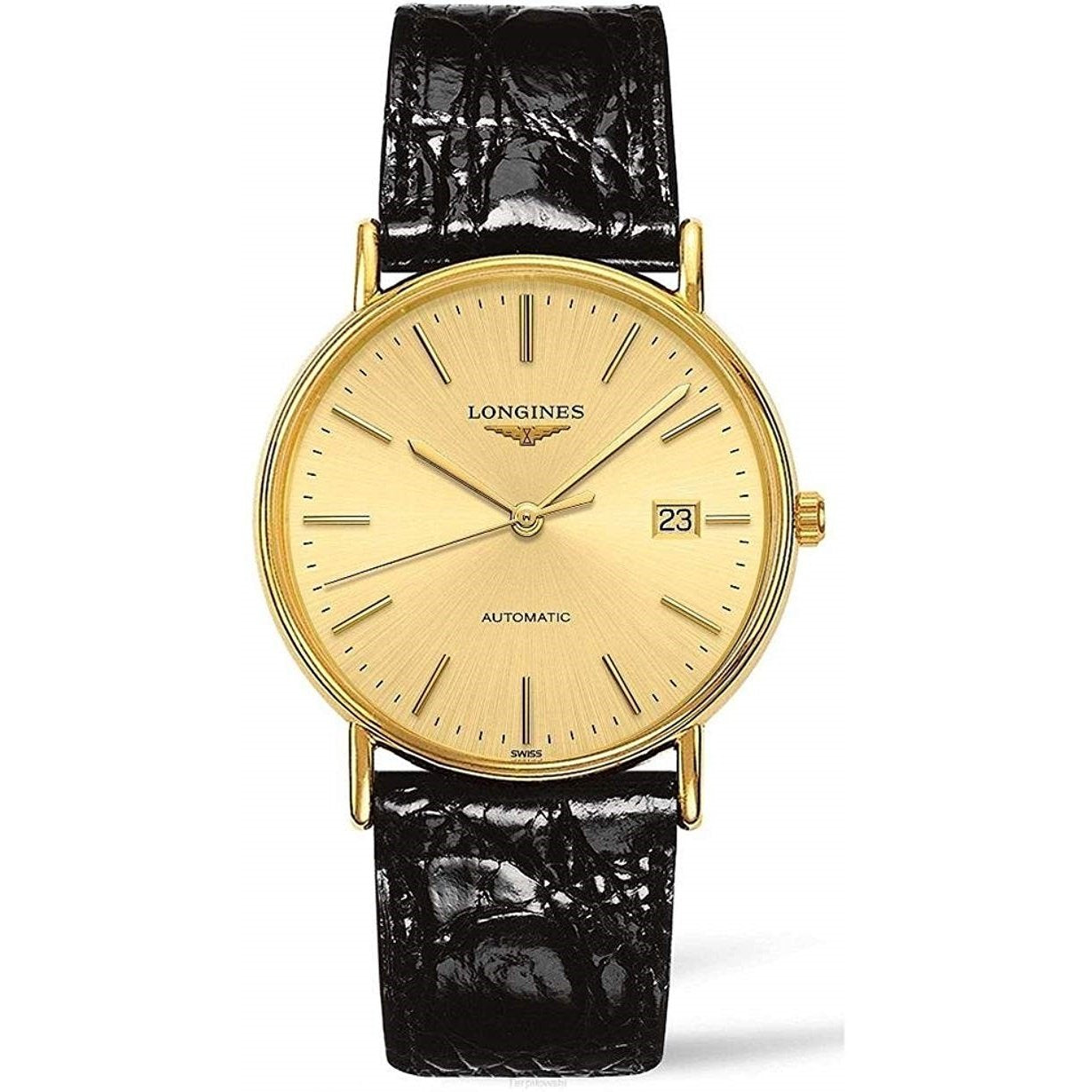 [2026 Mirror Grade]Longines Men's L4.921.2.32.2 Presence Black Leather Watch