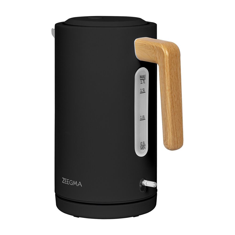 ZEEGMA Czajnik elektryczny Zeegma Ketlee Black Wood, 1,7 l, 2200 W, z uchwytem z imitacji drewna