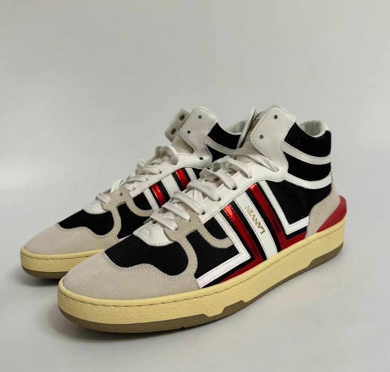 Lanvin Clay High-Top Sneakers