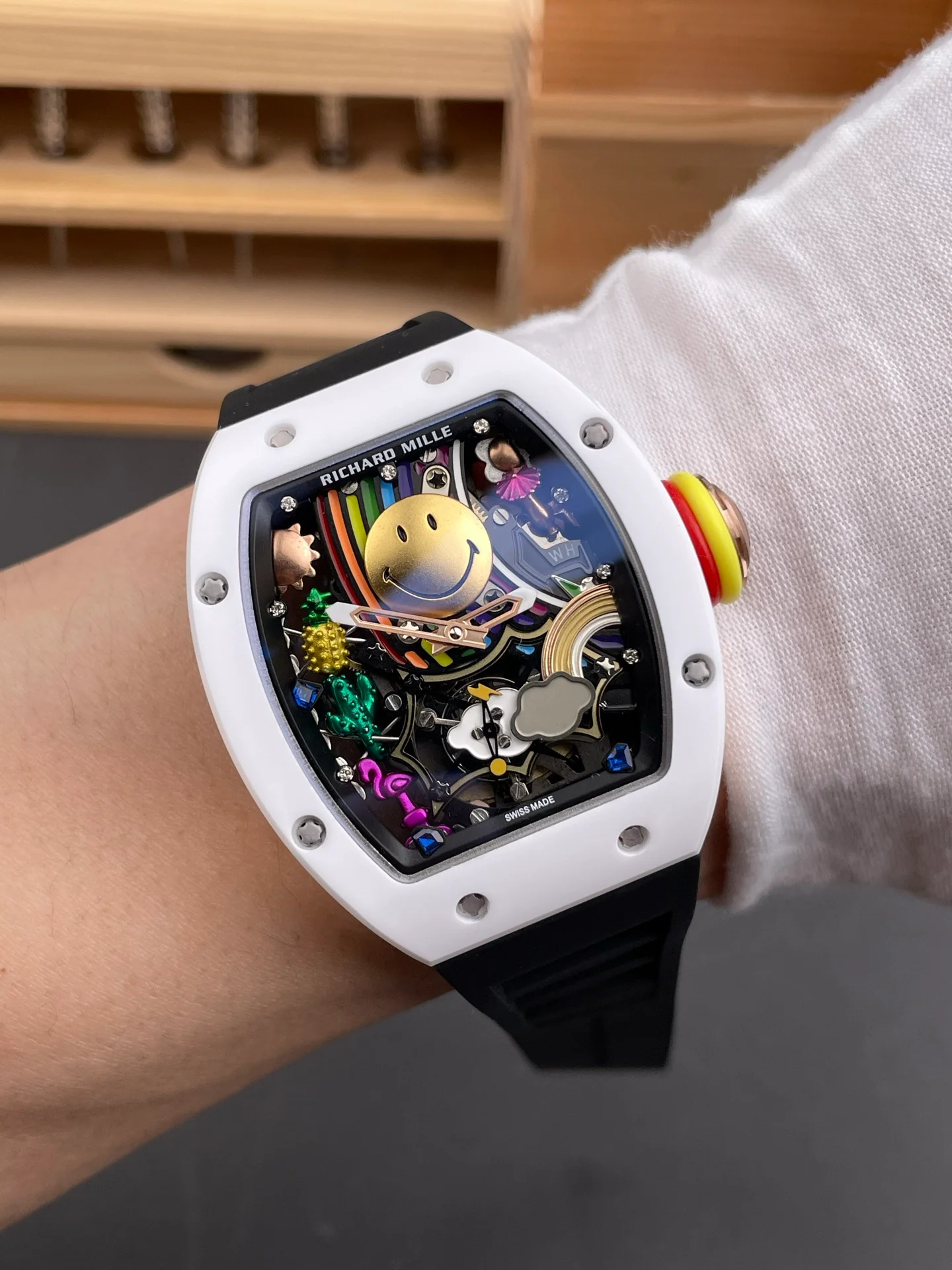 RM35-02 Carbon Fiber Red Bezel V7 Version