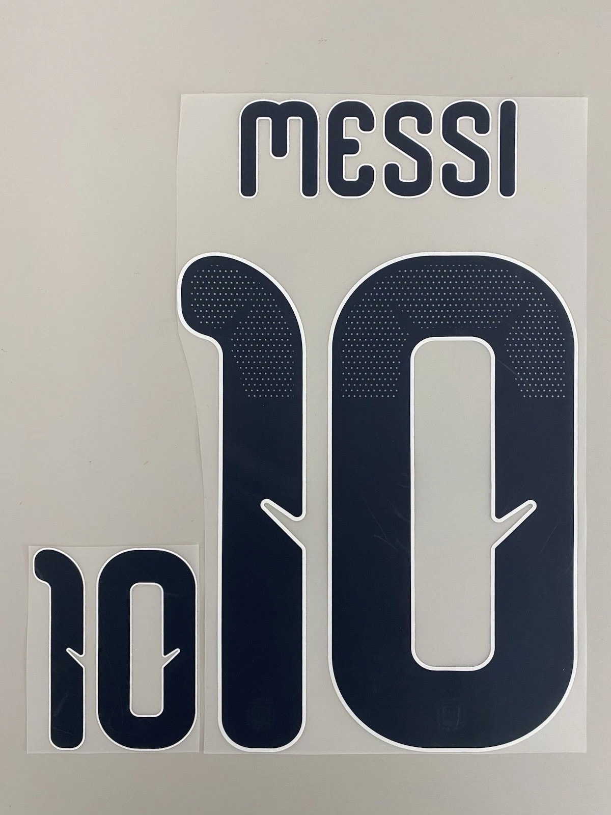 MESSI #10 Argentina 2026 World Cup Home Football Soccer Name & Number Set