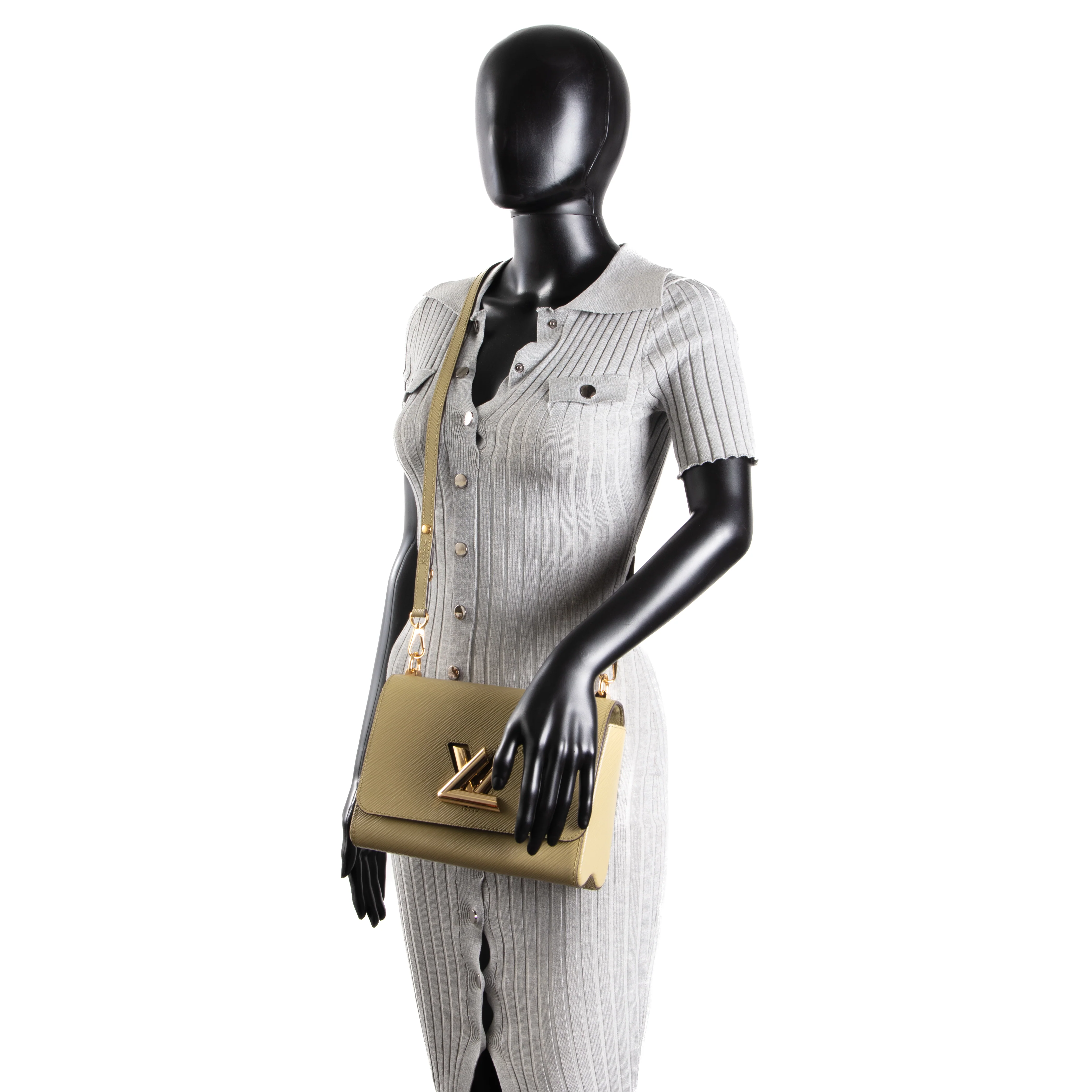 LOUIS VUITTON Epi Twist MM and Twisty - Green/Cream