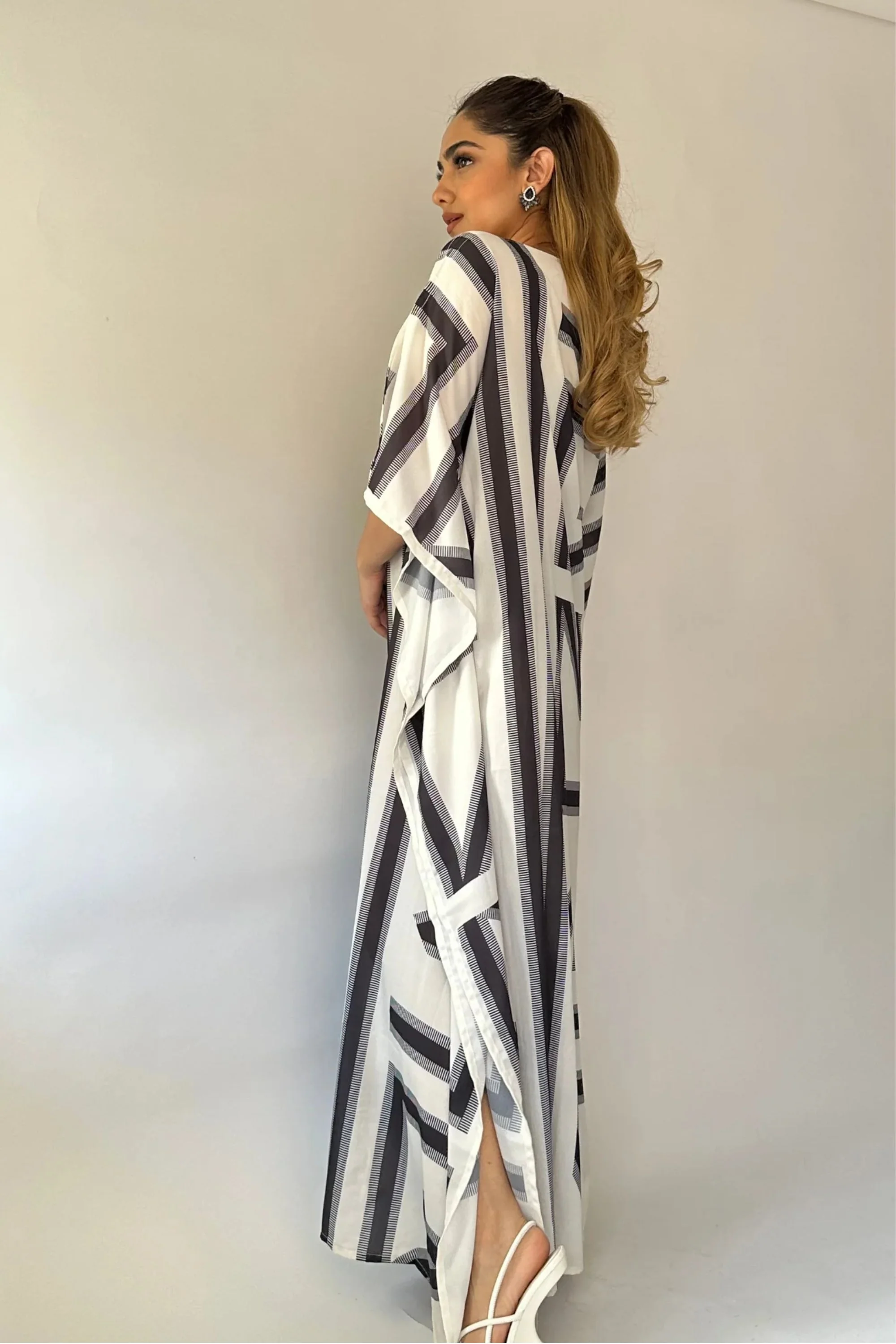 White Oasis Kaftan Dress