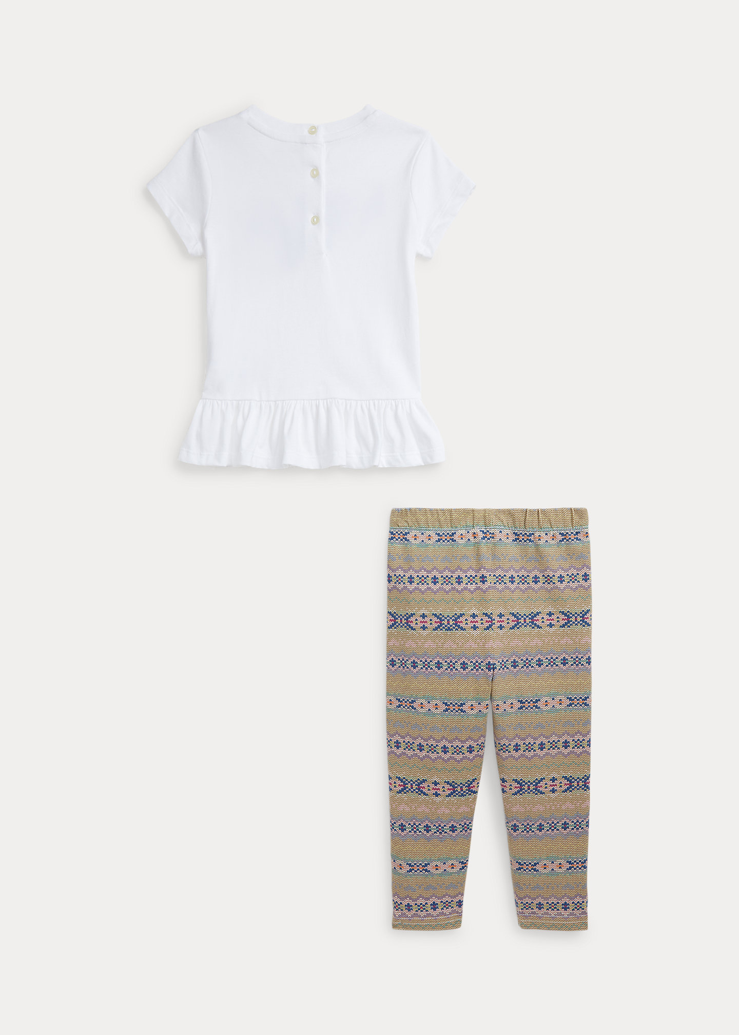 Fair Isle Jersey Tee & Legging Set