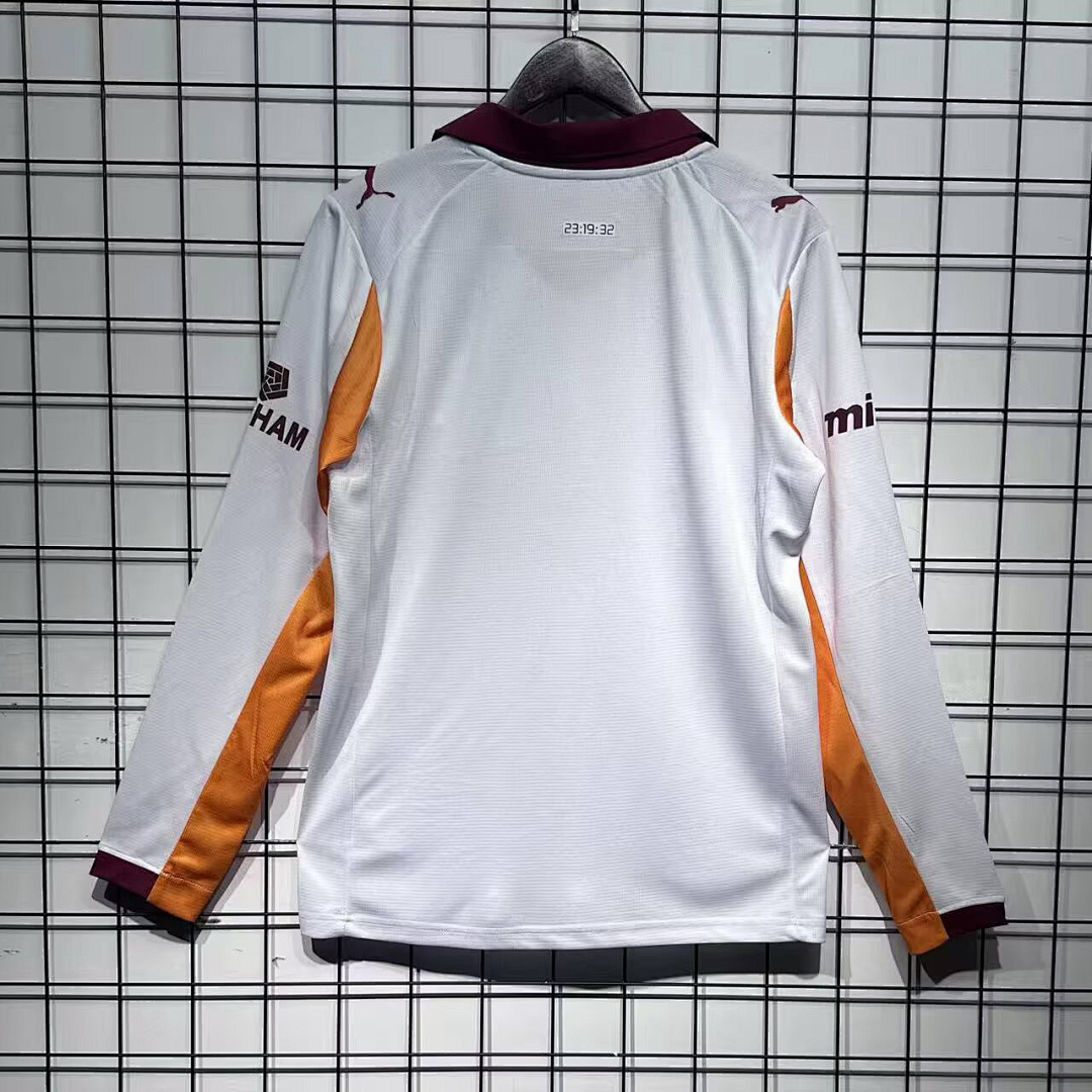 Galatasaray Away Long Sleeve Football Jersey Custom Shirt 2025/26 - With Sponsors