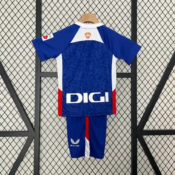 2024/25 Athletic Club de Bilbao Soccer Jersey Away Kids Kit Jersey+Shorts