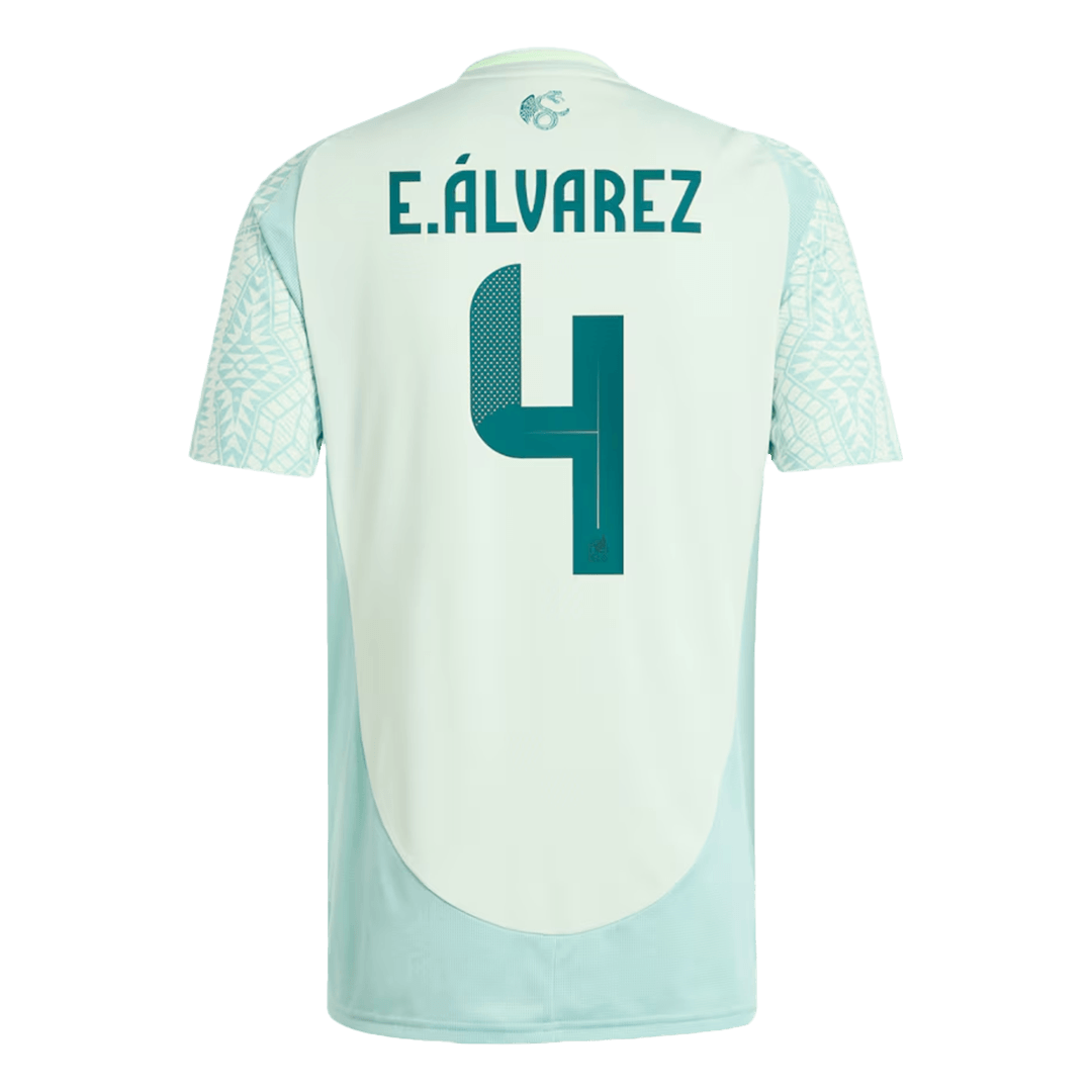 E.ÁLVAREZ #4 Authentic Soccer Jersey Mexico Away Shirt 2024