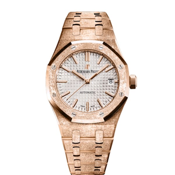 [2026 Mirror Grade]Audemars Piguet Royal Oak Frosted Gold, Silver dial, 37mm 15454OR.GG.1259OR.01