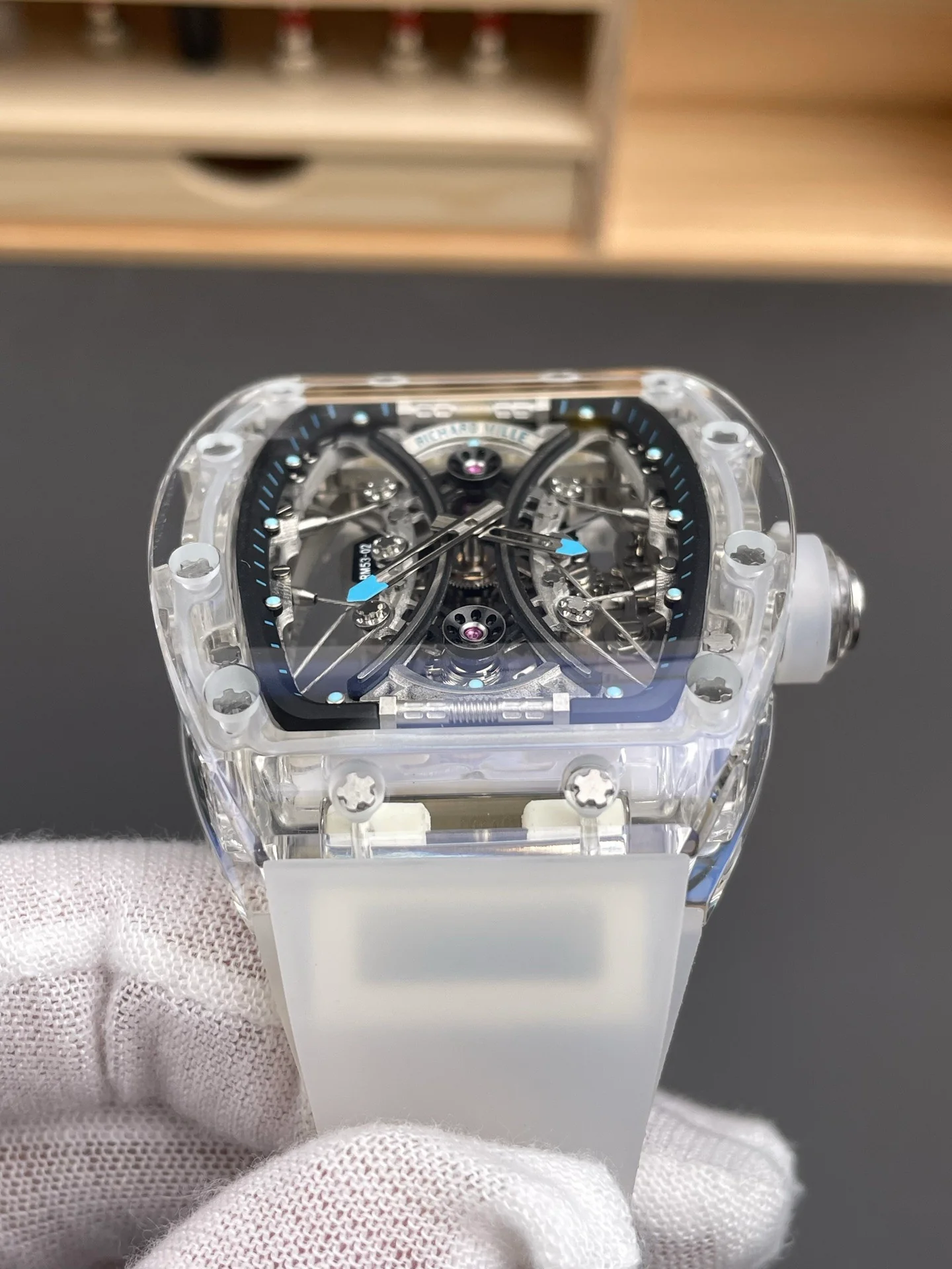 RM53-02 Transparent Sapphire Case