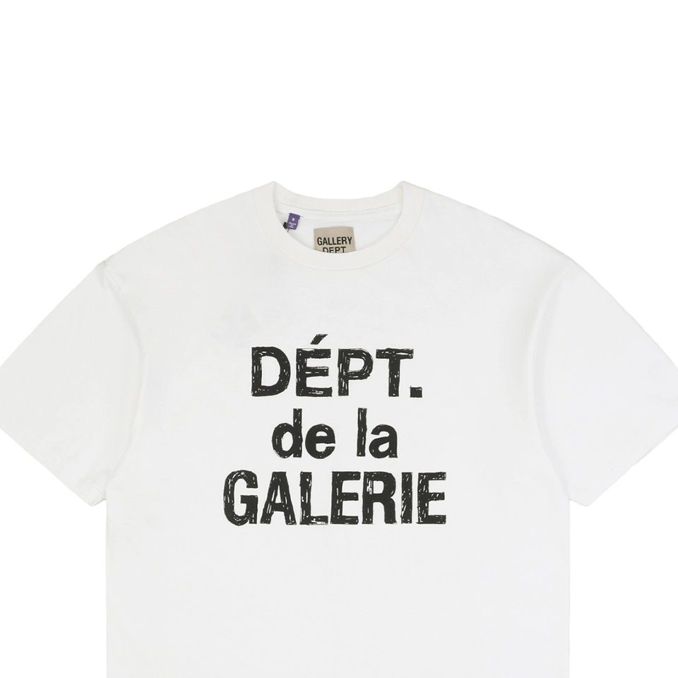 Gallery Dept Sketch-Style French Lettering Print T-Shirt