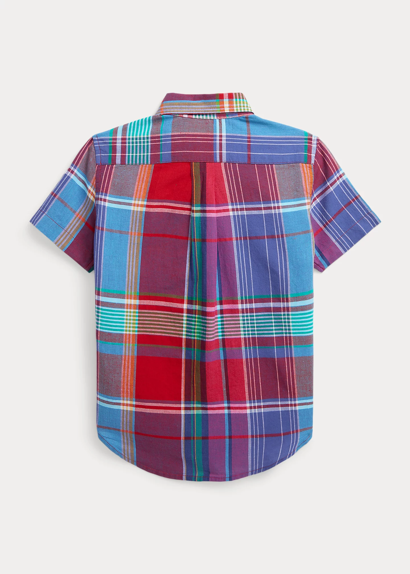 Cotton Madras Short-Sleeve Shirt