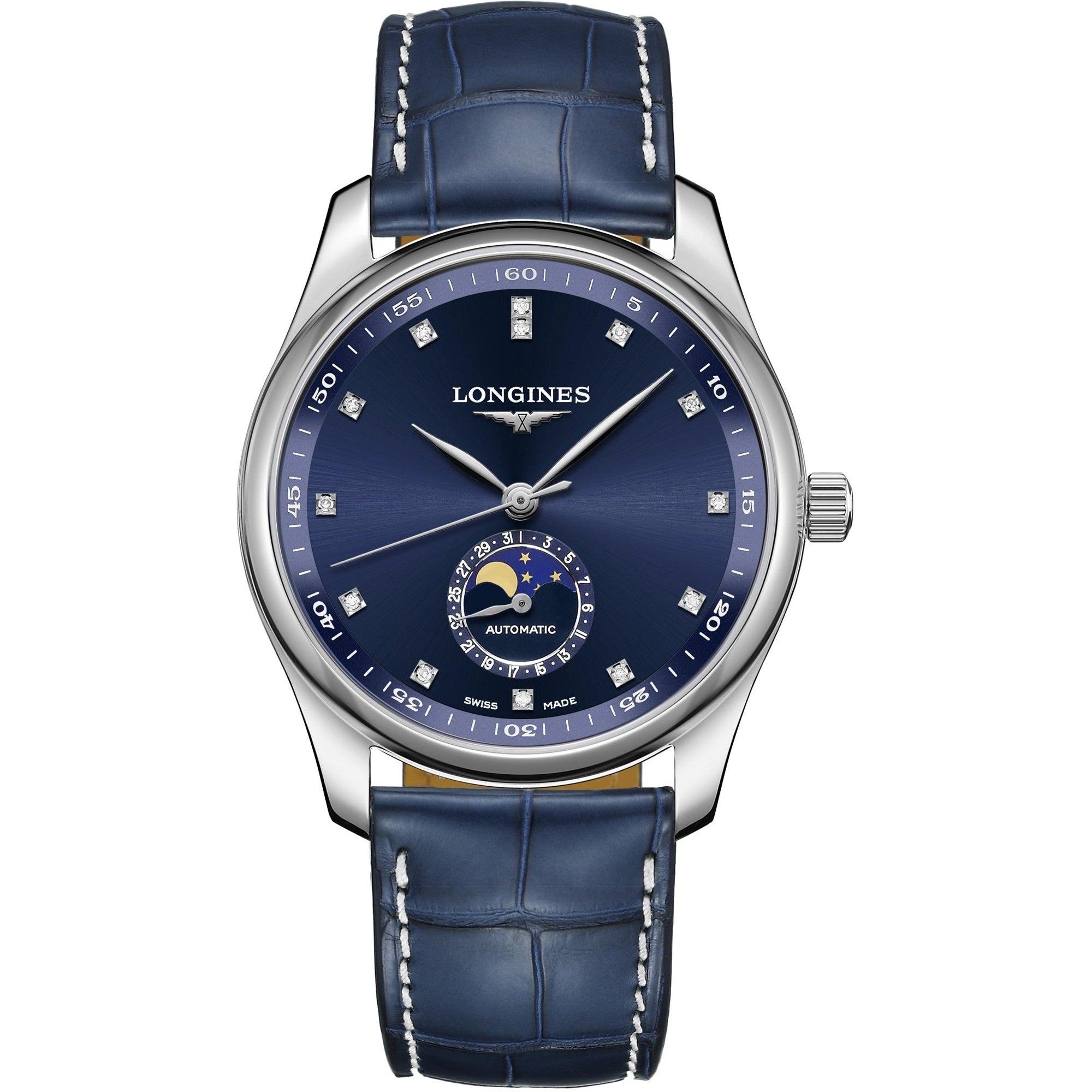 [2026 Mirror Grade]Longines Men's L2.909.4.97.0 Master Collection Blue Leather Watch