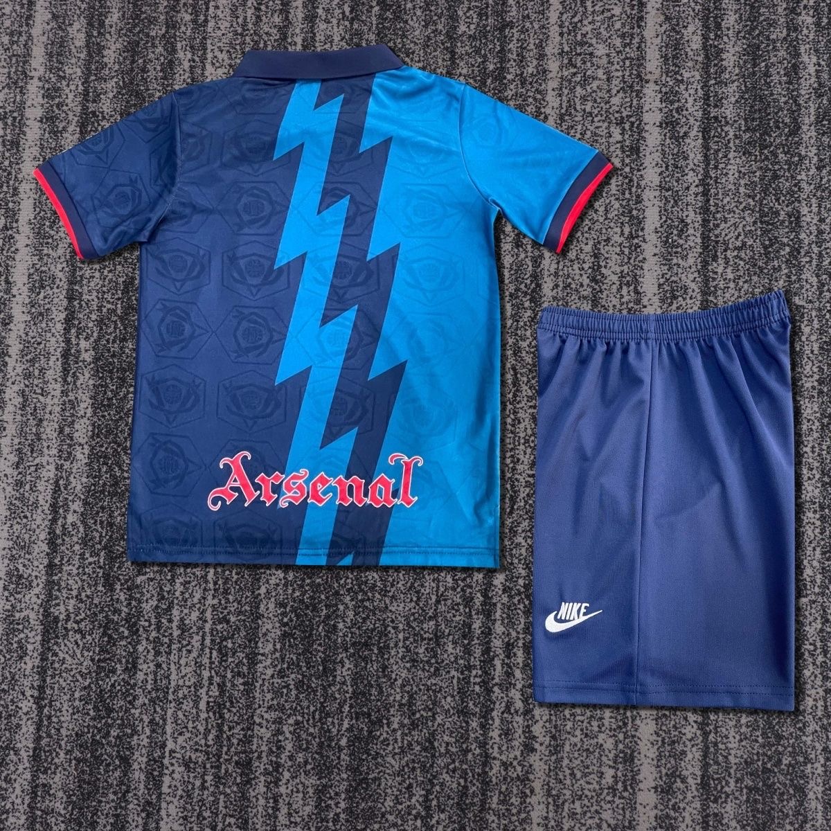 Arsenal Soccer Retro Jersey Away Kids Kit Jersey+Shorts 1995-96