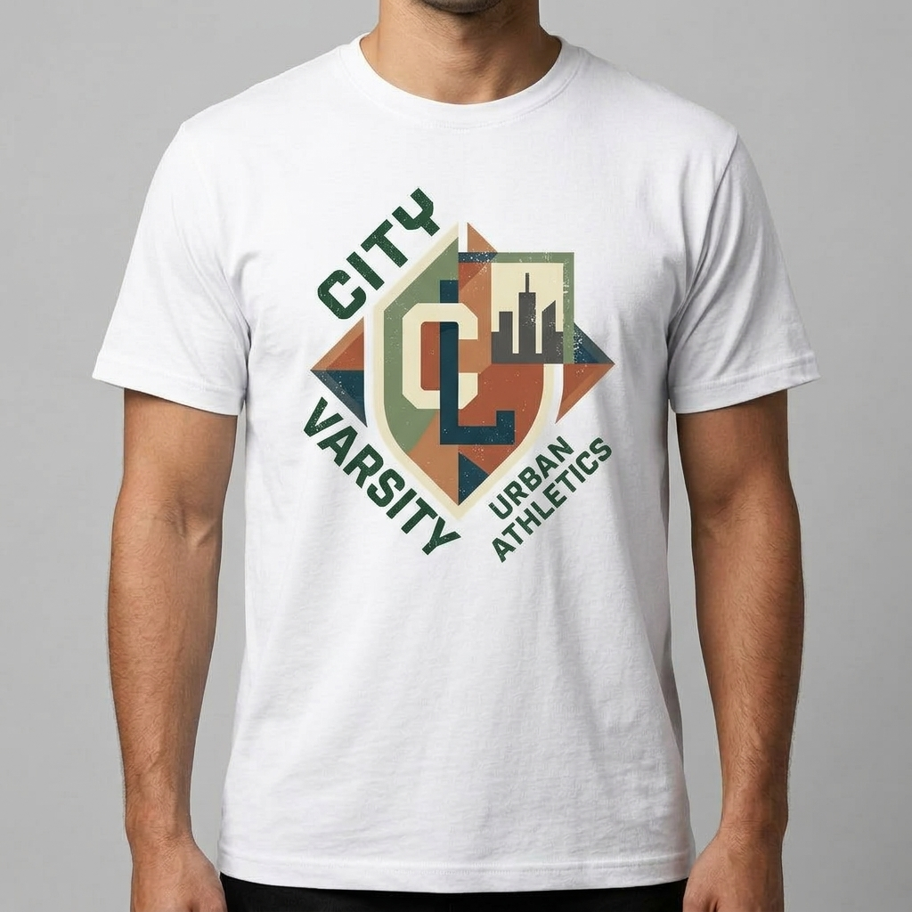 City Varsity Tee, Vintage Athletic Graphic T-Shirt, Unisex Streetwear Shirt CityTee3