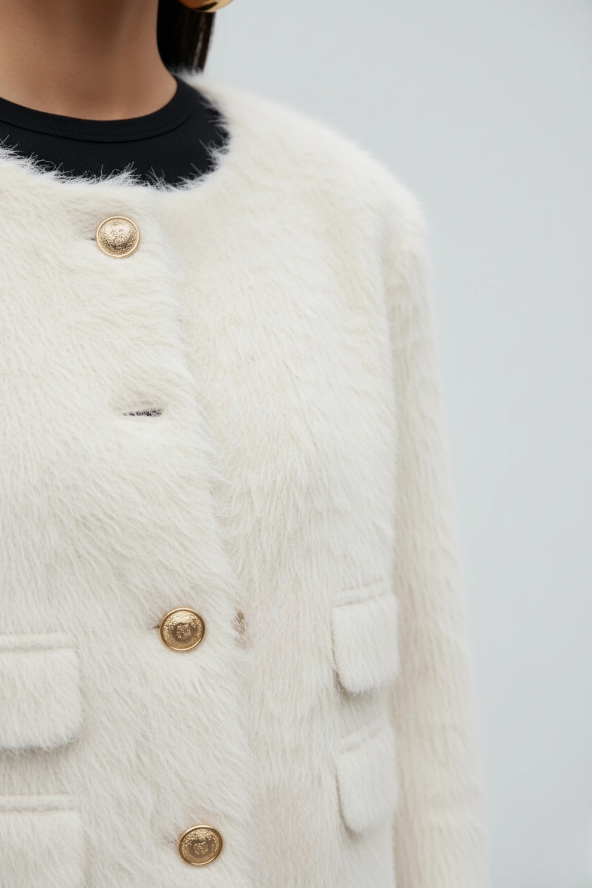 Plush Ivory Frost Blazer