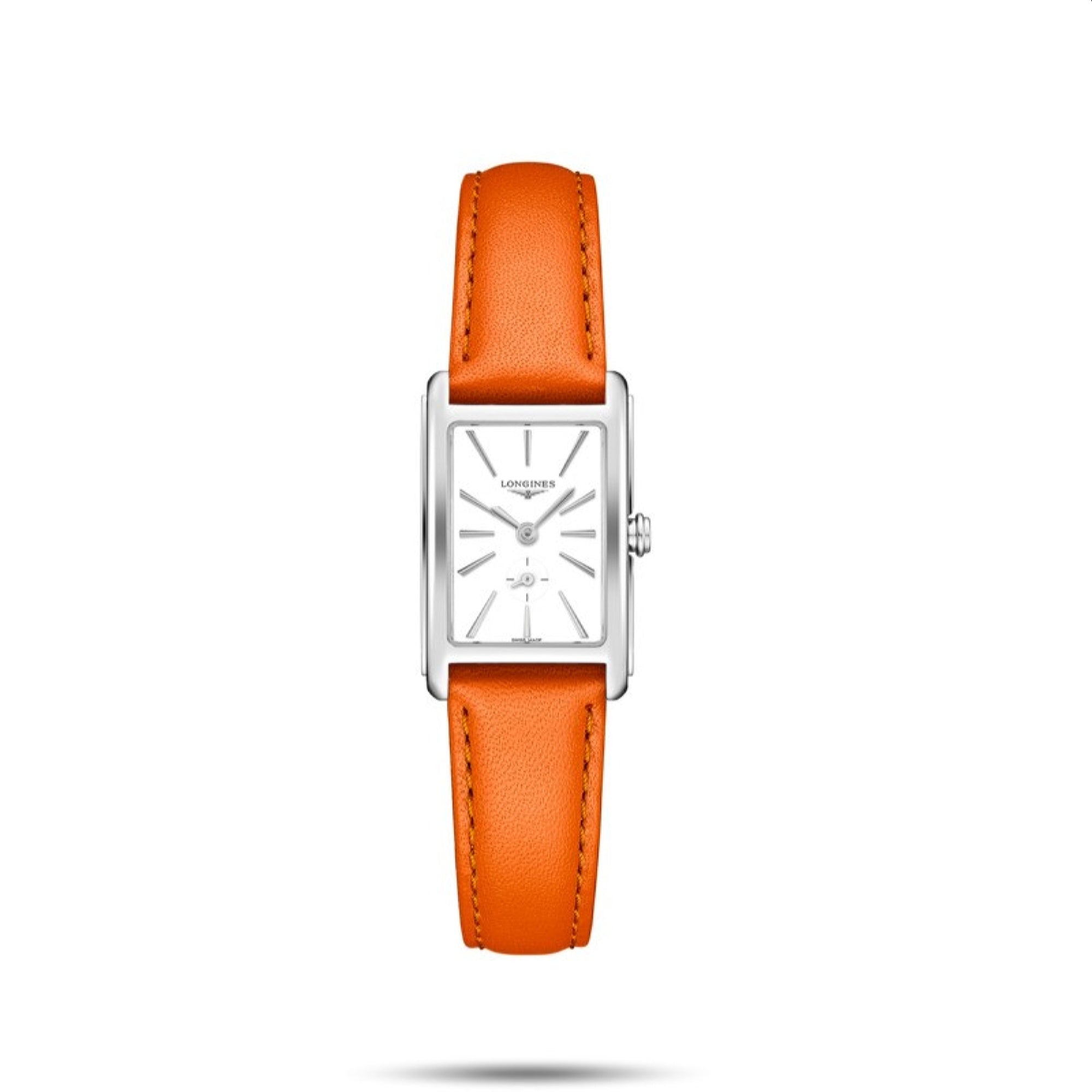 [2026 Mirror Grade]Longines Women's L5.255.4.11.8 Dolcevita Orange Leather Watch