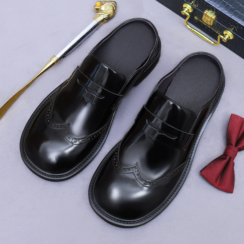 British Style Business Casual Genuine Leather Slip-On Shoes 23710