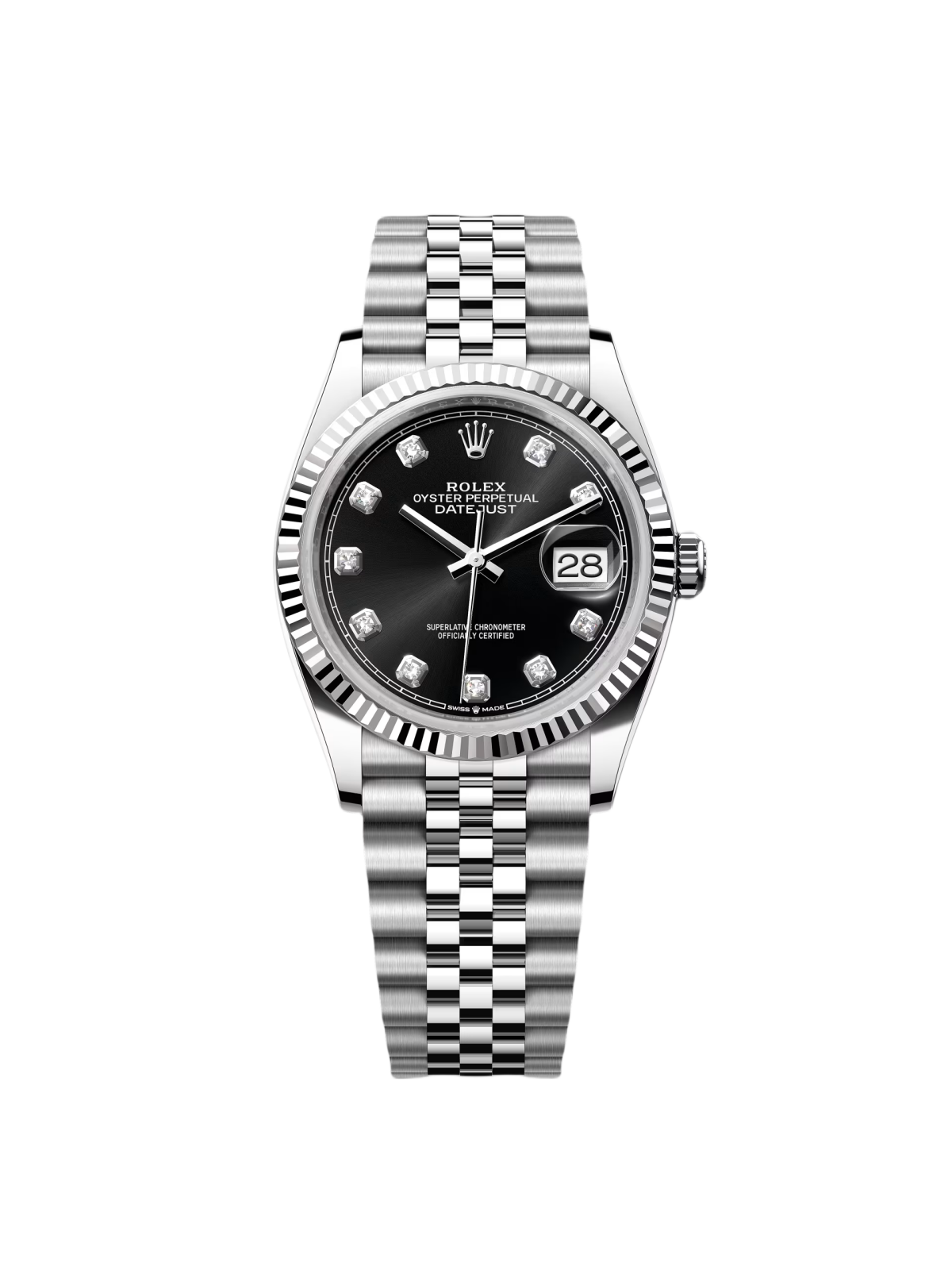 [2026 Mirror Grade]RLX  Datejust 36mm 126234 Black Diamond Dial Stainless Steel Oyster Mens Watch