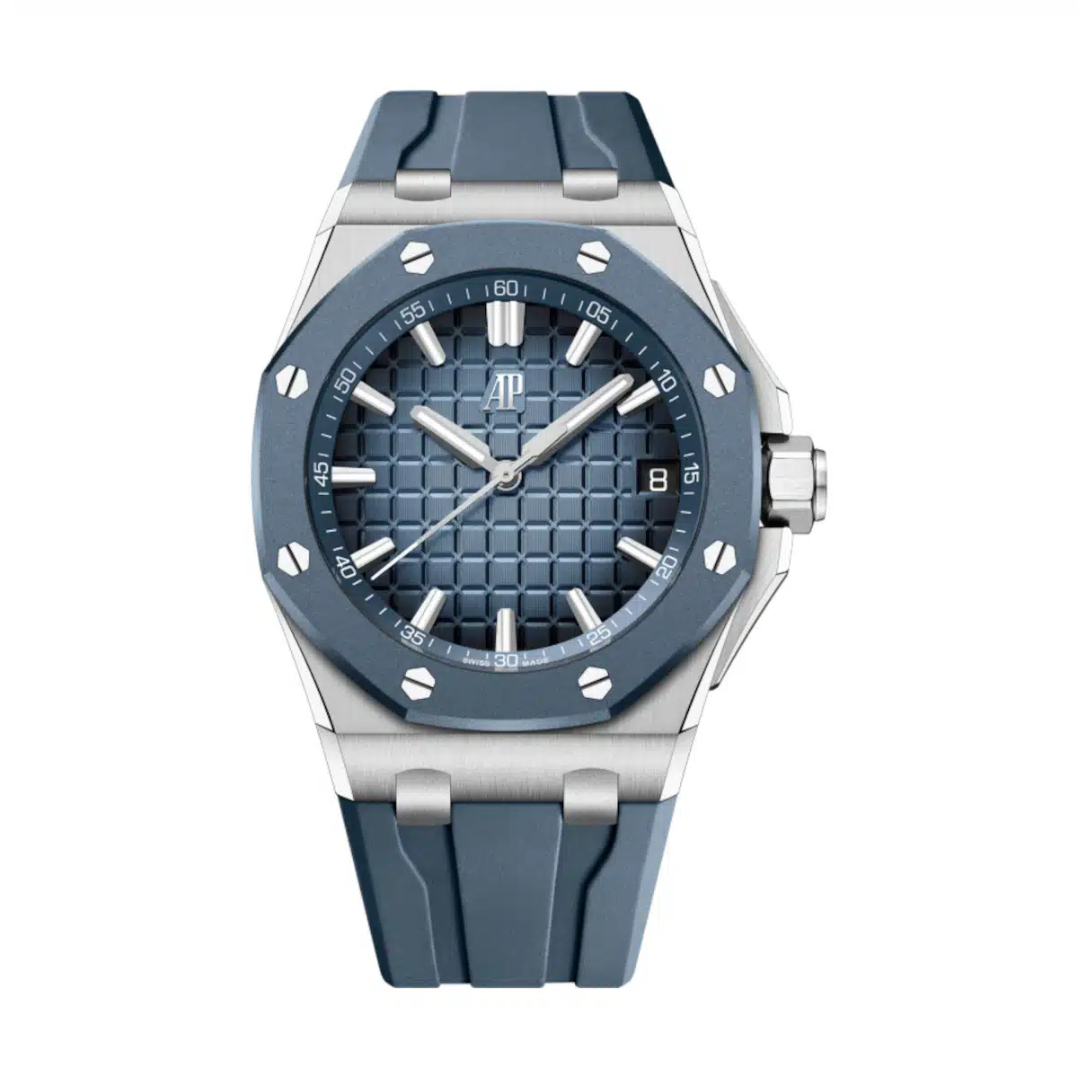 [2026 Mirror Grade]Audemars Piguet Royal Oak Offshore Blue Dial Blue Rubber Strap 43mm 15605SK.OO.A350CA.01