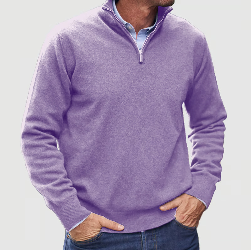 🔥Last Day 49% OFF-Men's Casual Zipper Basic Sweater