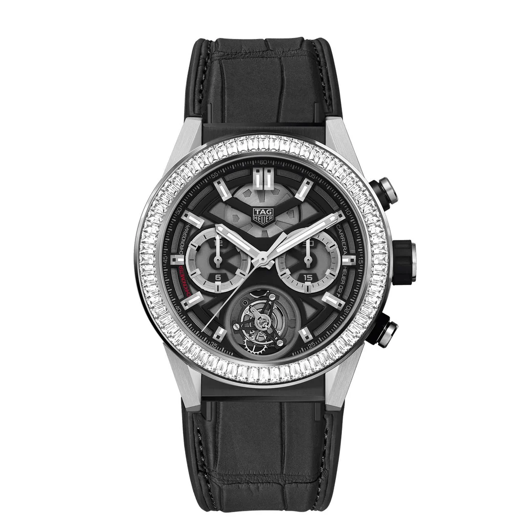 [2026 Mirror Grade]TAG Heuer Carrera Chronograph Tourbillon  Automatic 45mm Titanium PVD CAR5A81.FC6377