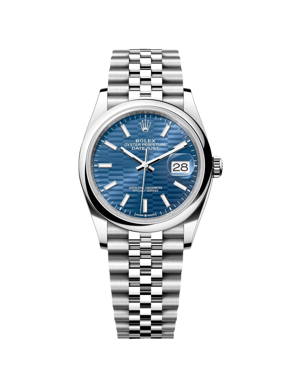 [2026 Mirror Grade]RLX  Datejust 36mm 126200 Oyster Perpetual Blue Fluted Motif Dial Jubilee Stainless Steel