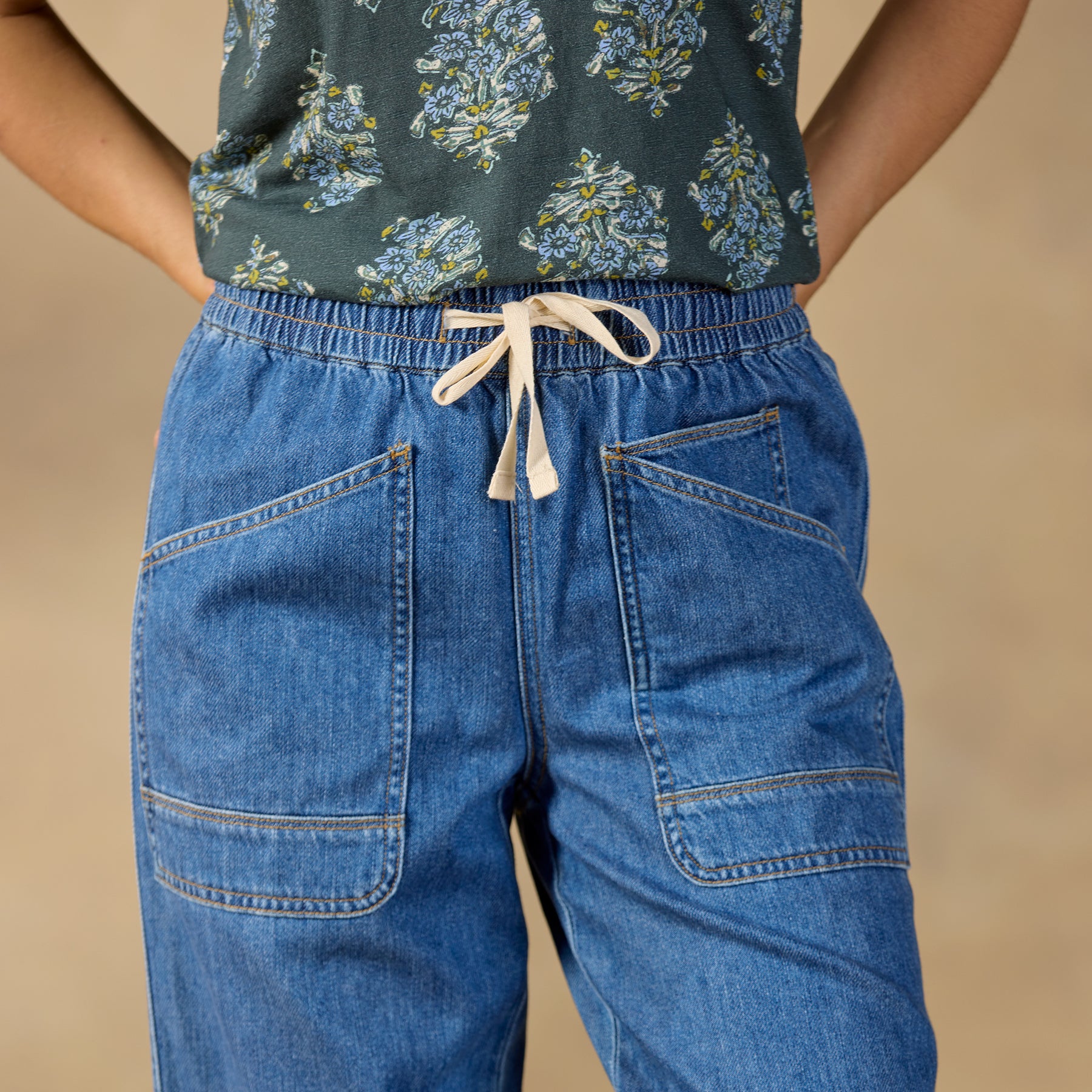 Nyla Denim Joggers
