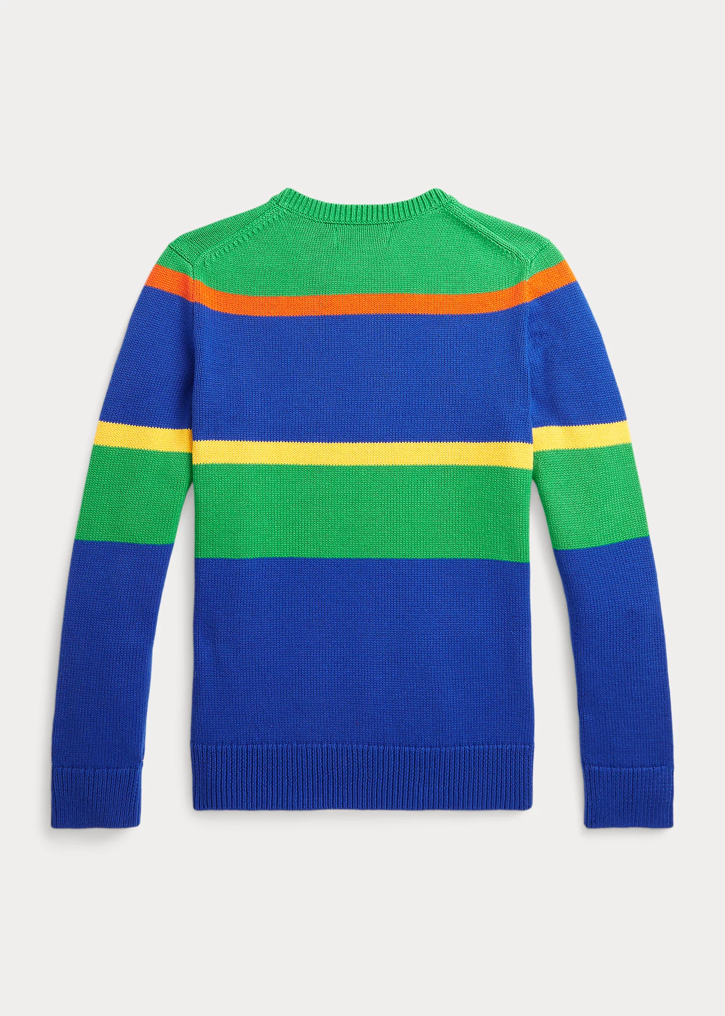 Logo Striped Cotton Sweater