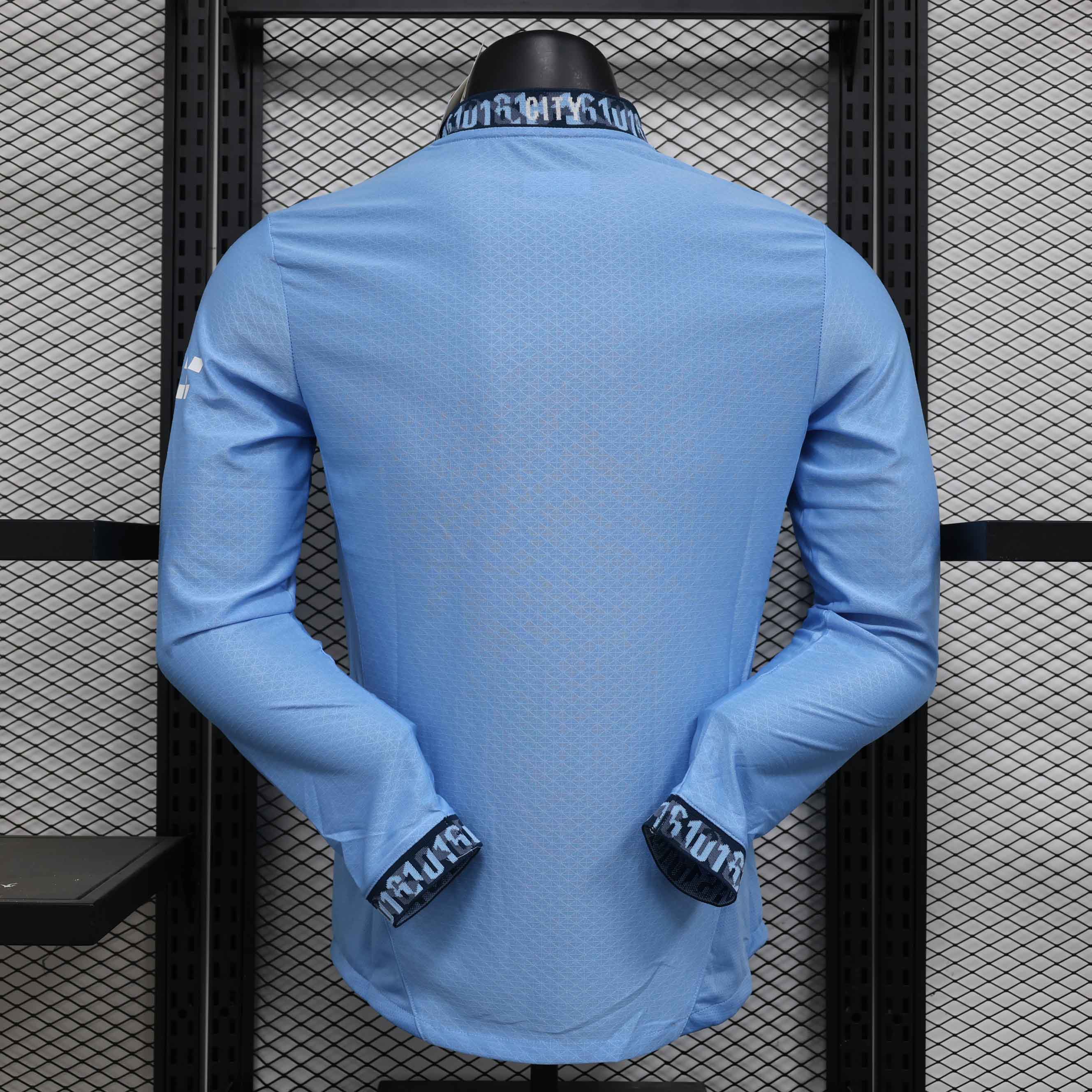 Manchester City Authentic Home Long Sleeve Football Jersey Shirt 2024/25