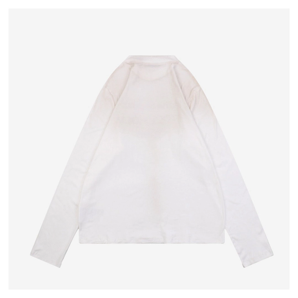 Acne Studios Distressed Stockholm 1996 Print Shirt – White