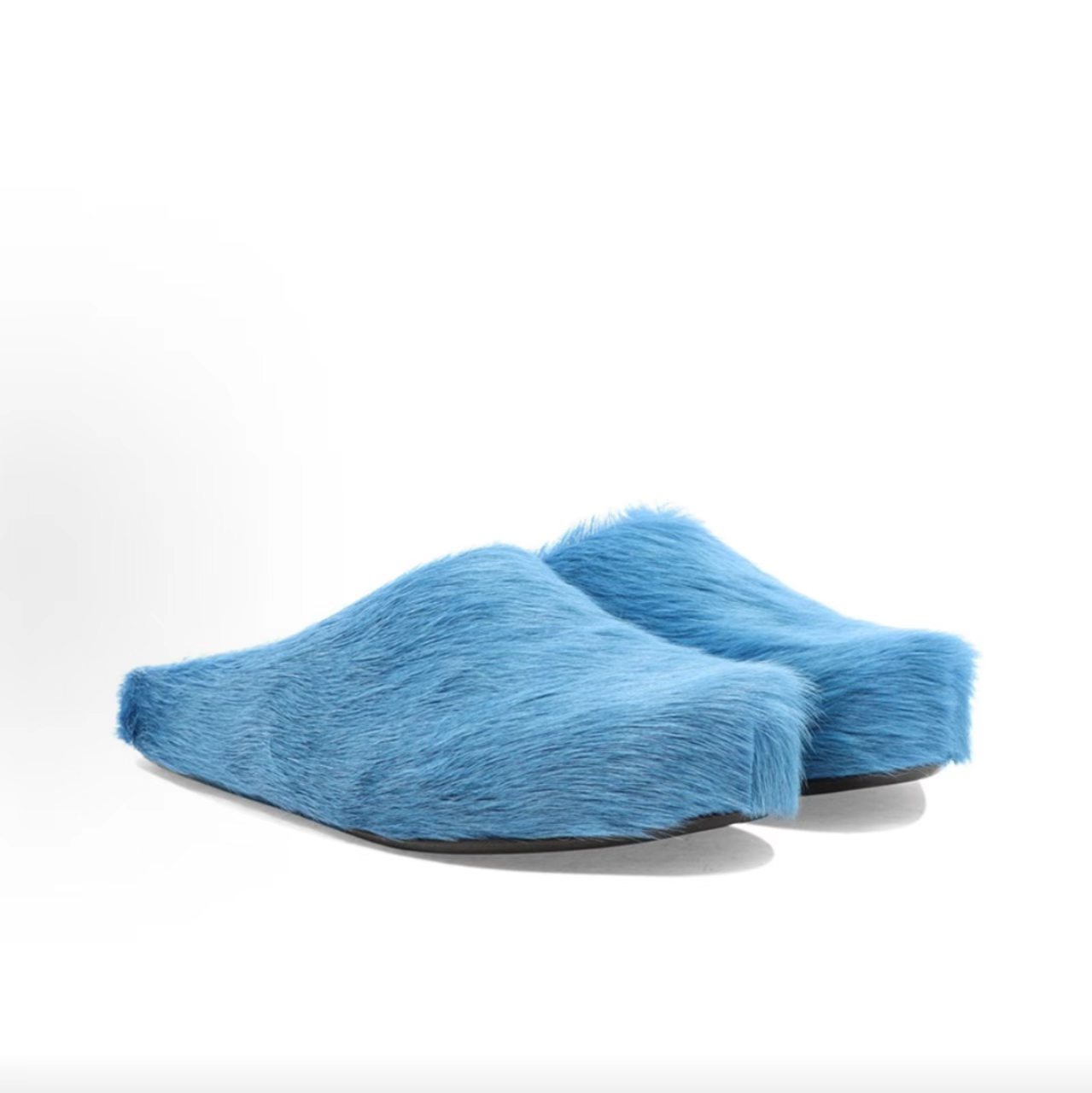 Marni Fussbett Sabot Calf-Hair Mules