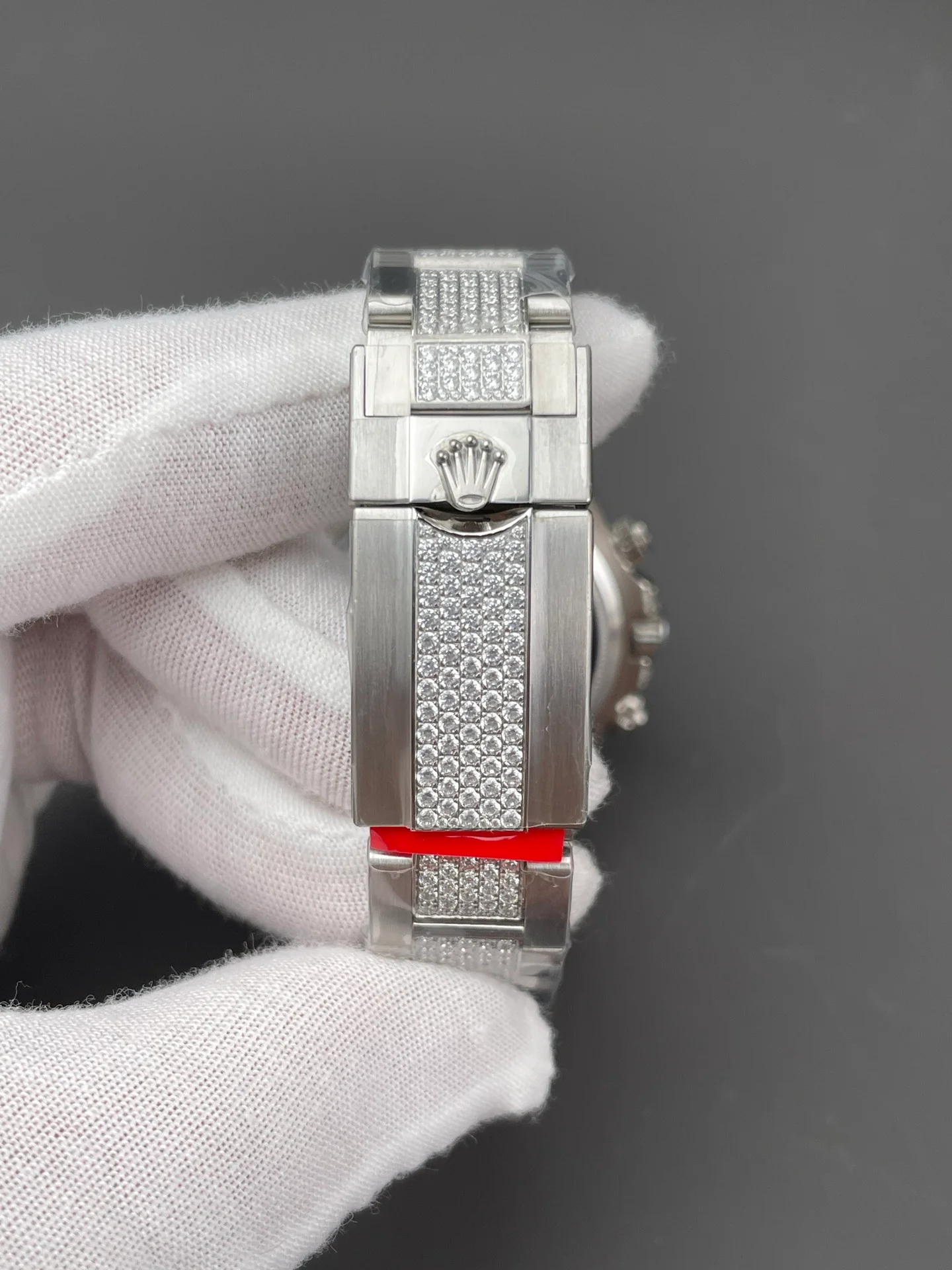 Rainbow Daytona Platinum Full Stone Bezel