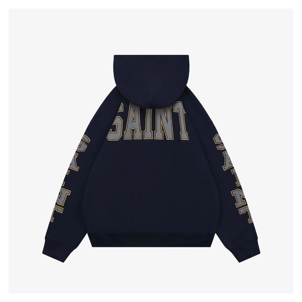Saint Michael Reflective Angel Medallion Graphic Hoodie