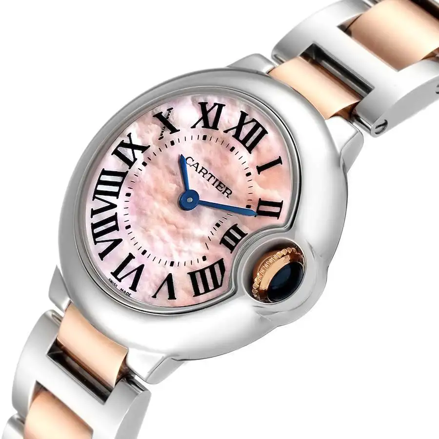 [2026 Mirror Grade]BALLON BLEU Pink Mother of Pearl Dial 28mm