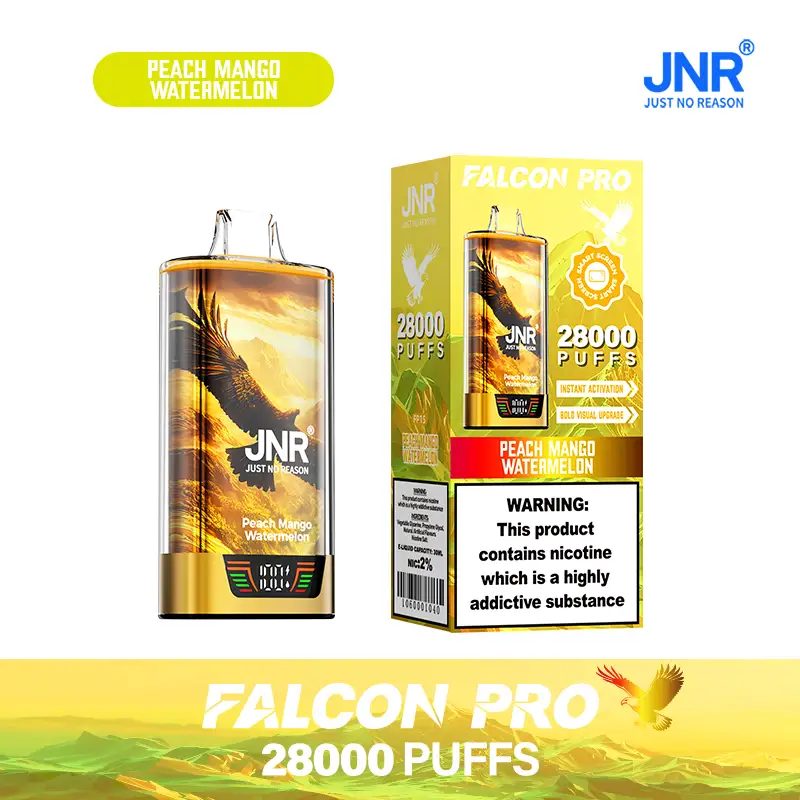 JNR - Falcon Pro - 28K - Disposable Vape - Peach Mango Watermelon