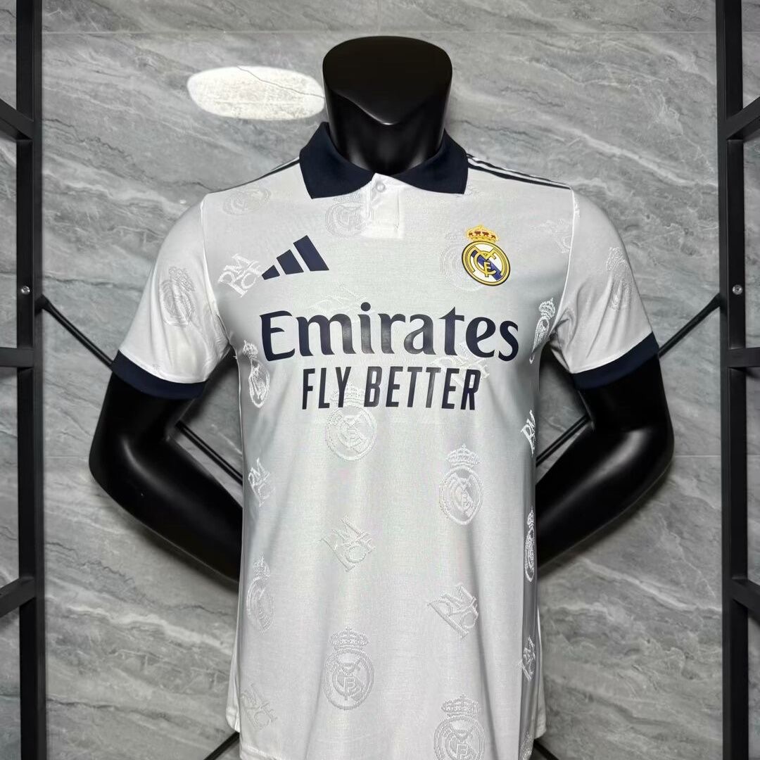 Real Madrid Authentic Football Jersey White Polo Special Edition Shirt 2025/26