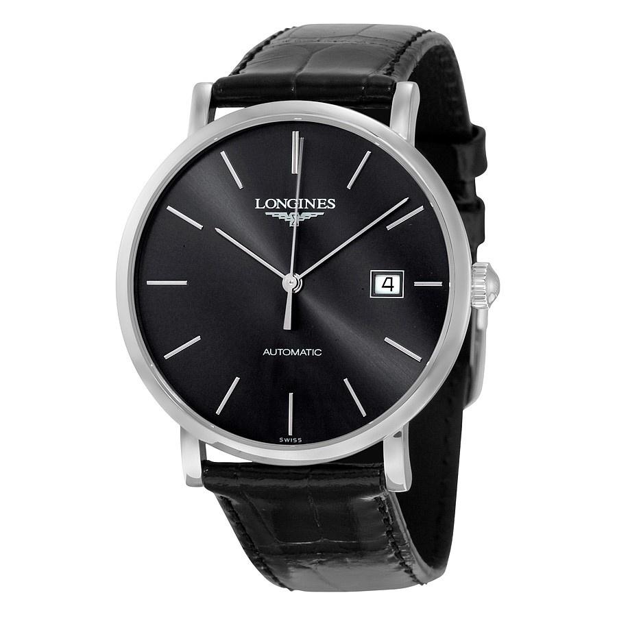 [2026 Mirror Grade]Longines Men's L4.910.4.72.2 Elegant Black Stainless Steel Watch