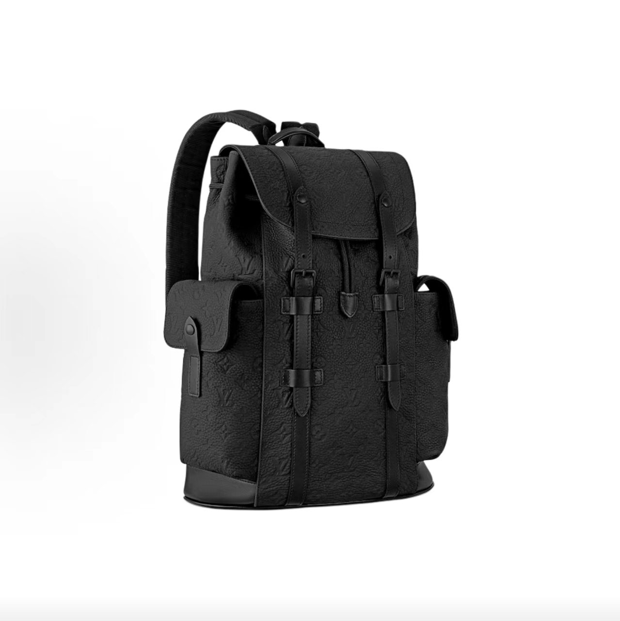 Louis Vuitton Christopher MM Backpack M55699 Black Monogram Taurillon Leather