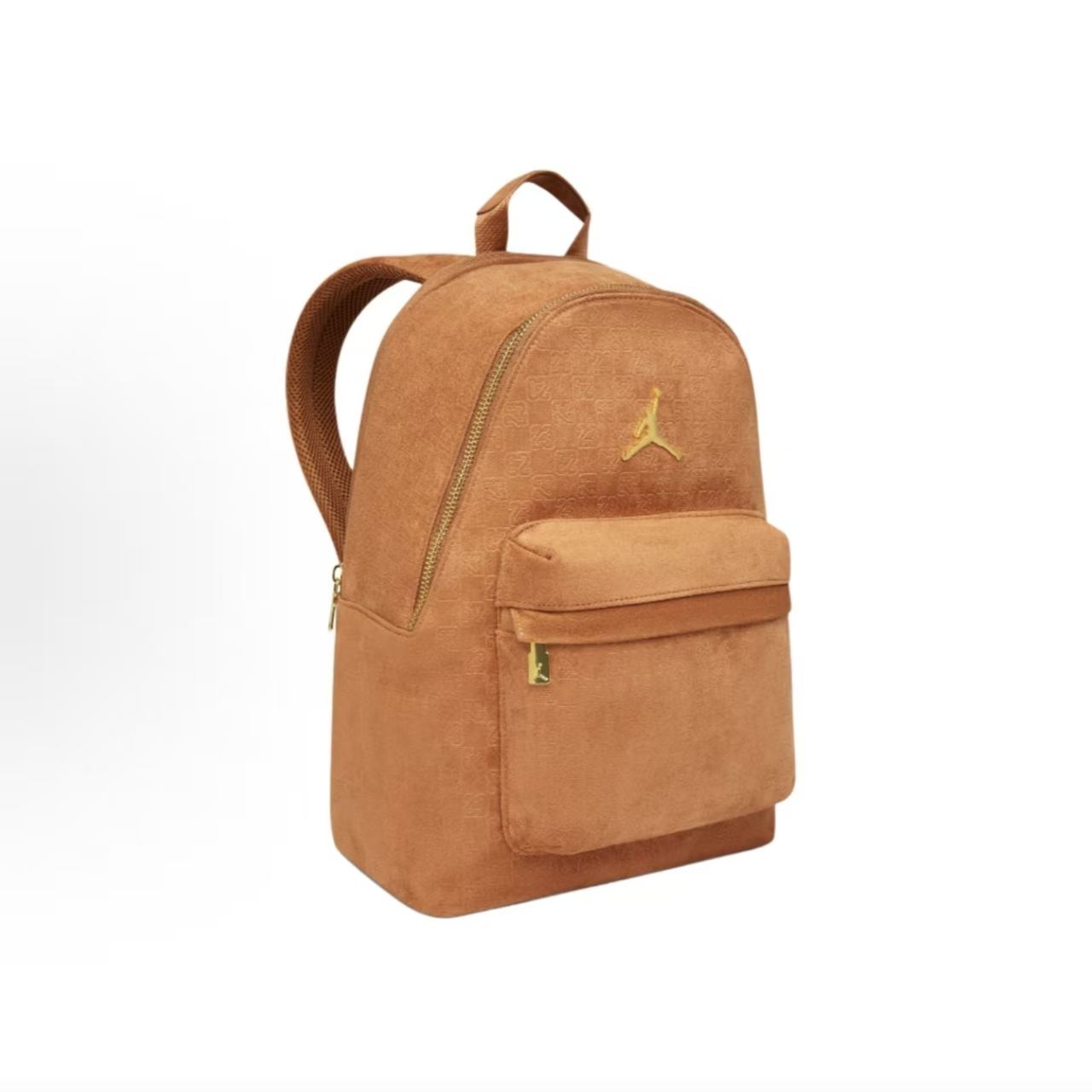 Jordan Monogram Backpack Suede Tan