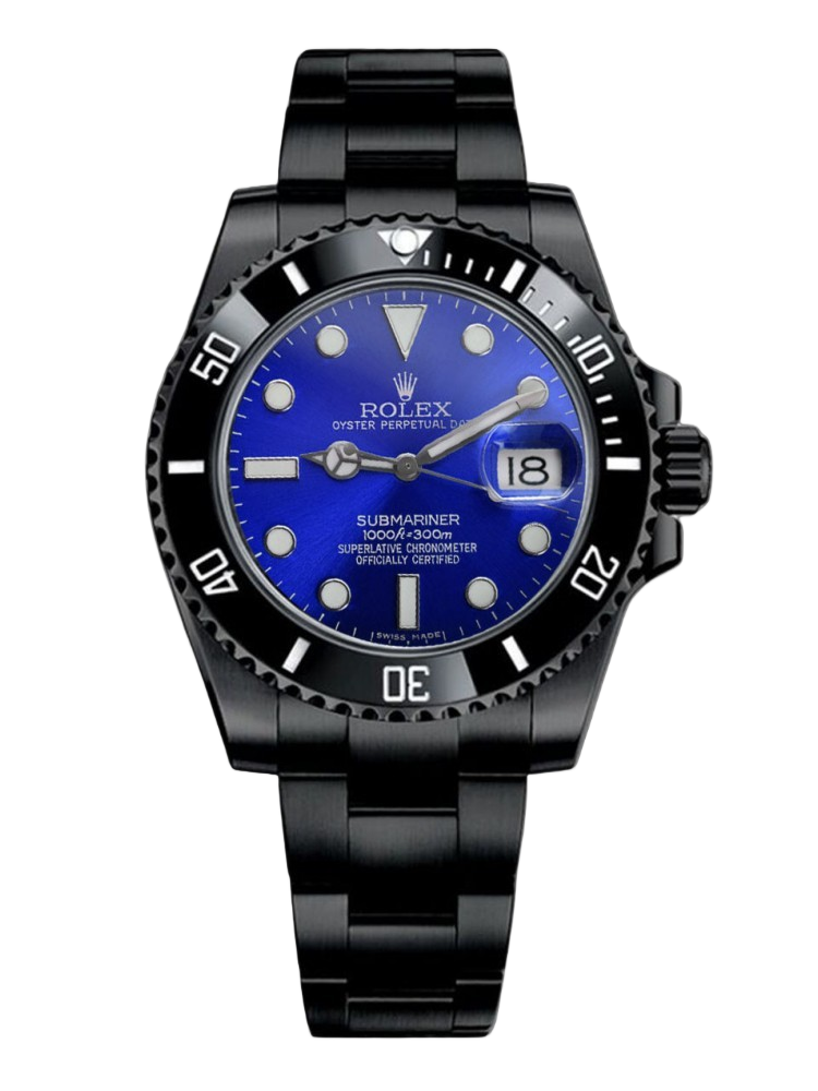 [2026 Mirror Grade]Rolex Submariner Date 116610LN Blue Dial Black PVD/DLC Stainless Steel 40MM Mens Replica Watch