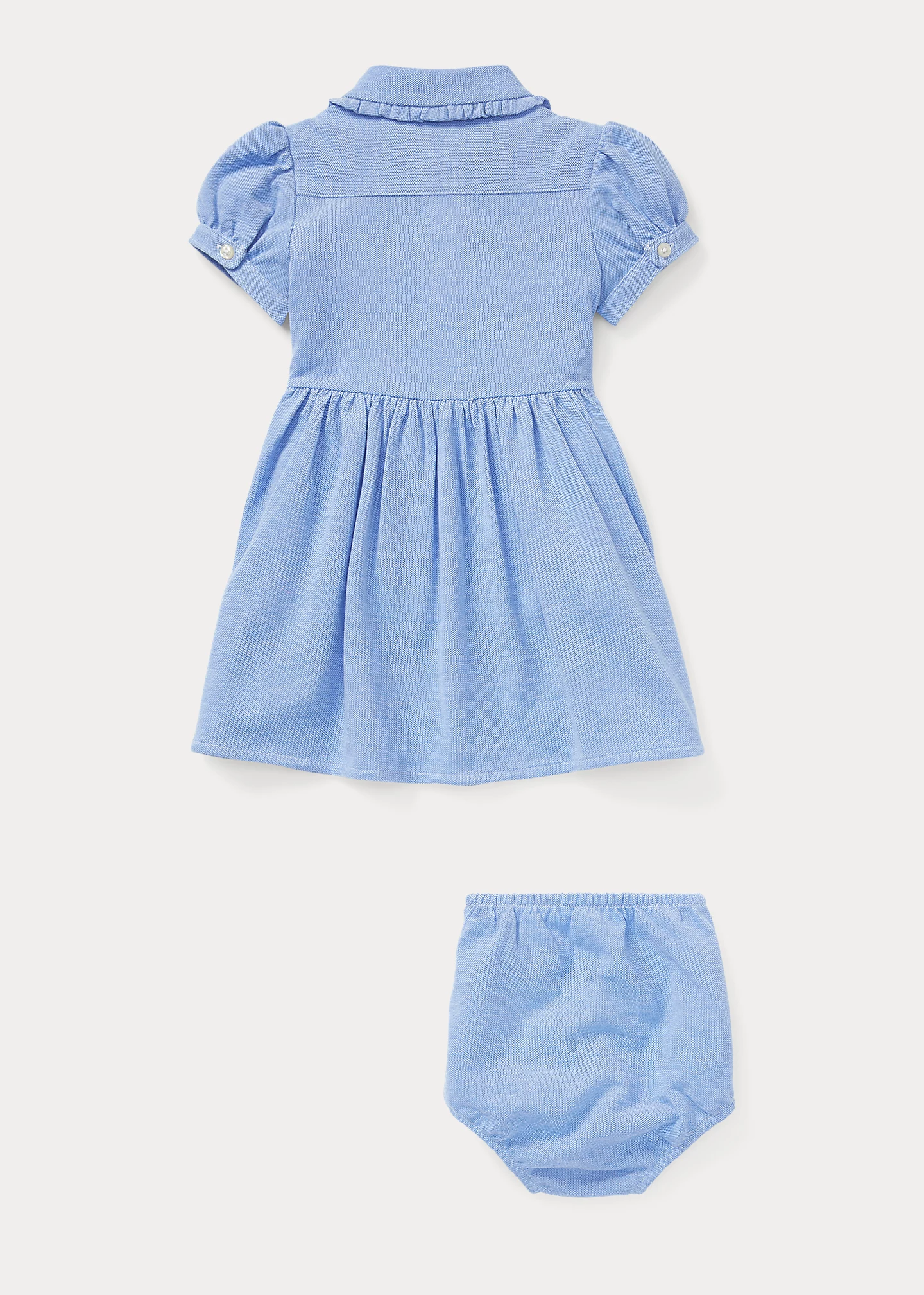 Knit Mesh Oxford Dress & Bloomer